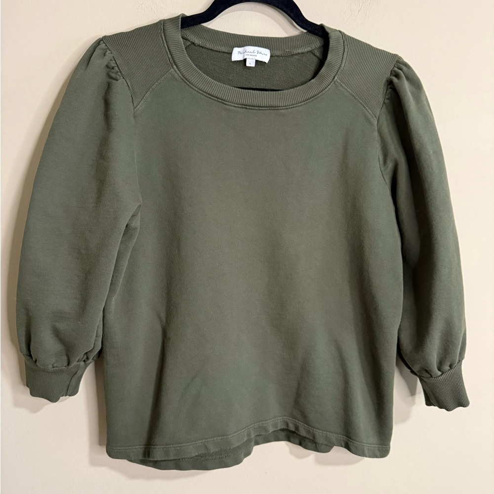 Michael Stars Alice Puff Sleeve Top